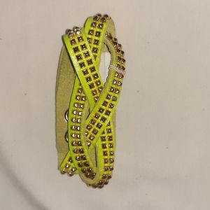 leather studded bracelet